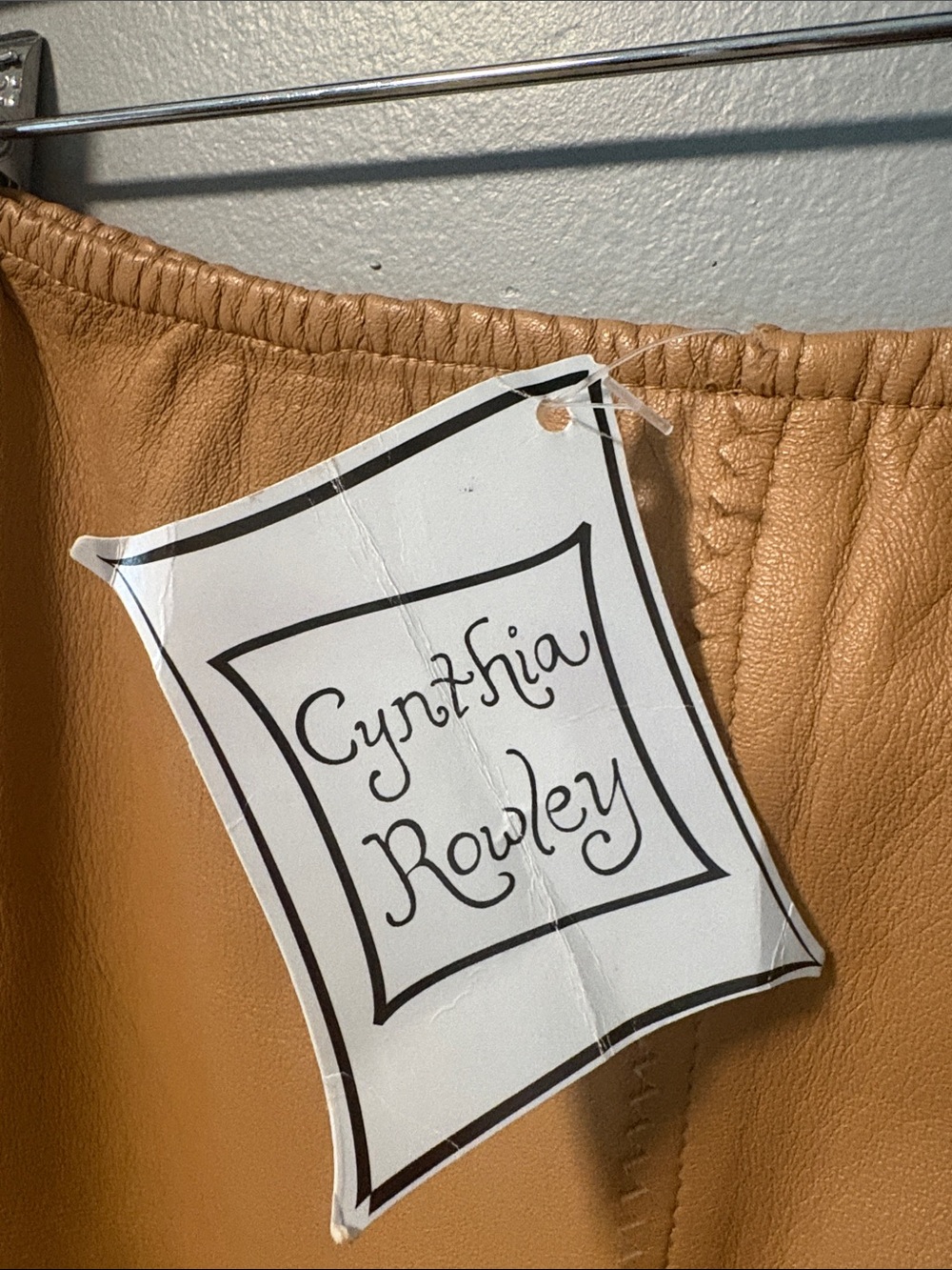 Cynthia Rowley Vintage Leather Skirt Size 8 NWT Minimalist Leather - Picture 6 of 10